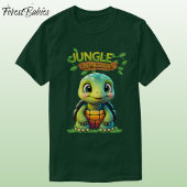 Cute Tortoise Box Turtle Animal Character Green 🐢 Tシャツ