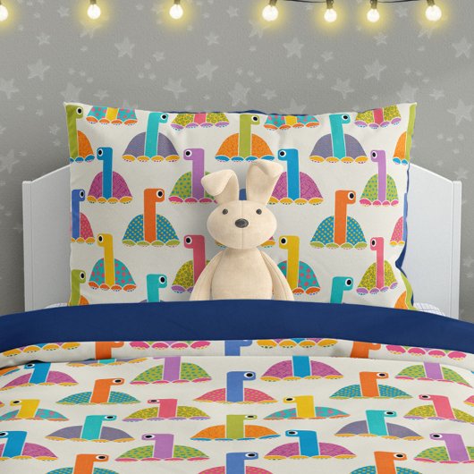 Cute Tortoise Pattern on Cream 枕カバー