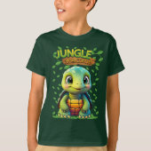 Cute Tortoise Unique Turtle Animal Cartoon Graphic Tシャツ (正面)