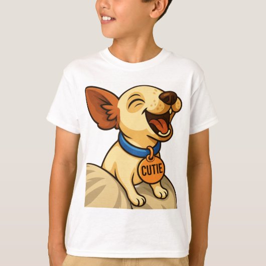 Cute Toy Fox Terrier Yawning Tシャツ (正面)