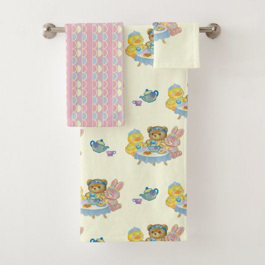 Cute Toy Tea Party Towel Set バスタオルセット (インサイチュ)
