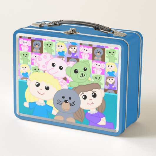 Cute Toy Themed Metal Lunchbox メタルランチボックス (正面)