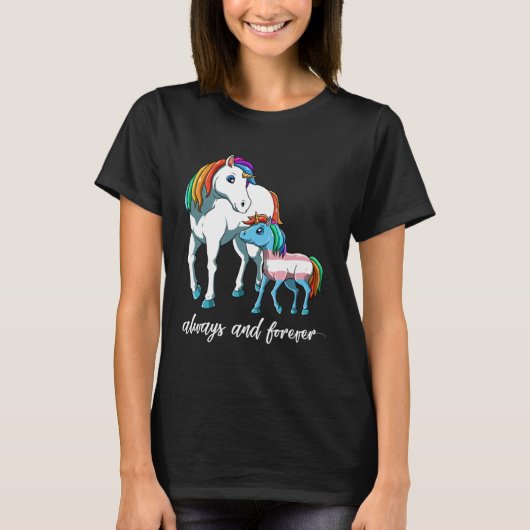 Cute Transgender Unicorn Mama Tシャツ (正面)