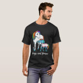 Cute Transgender Unicorn Mama Tシャツ (正面フル)