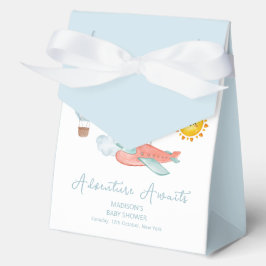 Cute Travel Airplane Hot Air Balloon Baby Shower  フェイバーボックス