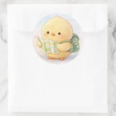 Cute Travel Alma Chick Sticker ラウンドシール (バッグ)