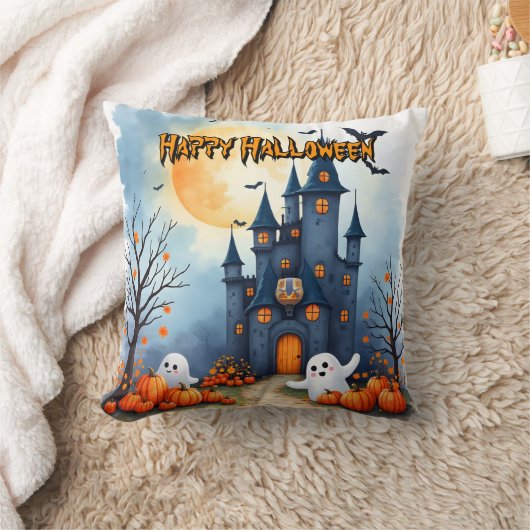 Cute Trendy Halloween Spooky Collection クッション (ブランケット)