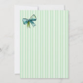 Cute Trendy Mint Ballerina Girl Birthday LPM26 招待状 (裏面)