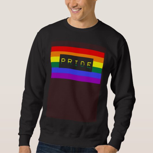 Cute Trendy Unique LGBTQ Gay Pride Flag Queer Quot スウェットシャツ (正面)