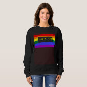 Cute Trendy Unique LGBTQ Gay Pride Flag Queer Quot スウェットシャツ (正面フル)