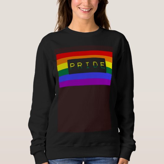 Cute Trendy Unique LGBTQ Gay Pride Flag Queer Quot スウェットシャツ (正面)
