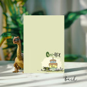 Cute TRex Dinosaur One-Rex 1st Birthday Party サンキューカード