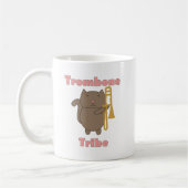 Cute Trombone Cat Illustration Trombone Tribe  コーヒーマグカップ (左)