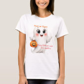 Cute tshirt happy Halloween with adjustable text  Tシャツ (正面)