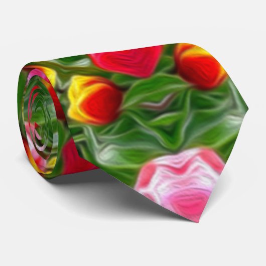 Cute tulip pattern ネクタイ (ロール)