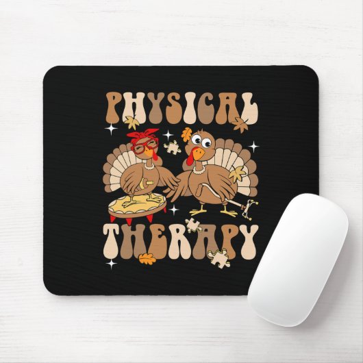 Cute Turkey Physical Therapy Pt Pta Fall Autumn Th マウスパッド (マウス)