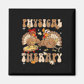 Cute Turkey Physical Therapy Pt Pta Fall Autumn Th マグネット (正面)