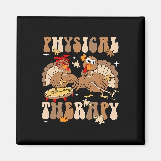 Cute Turkey Physical Therapy Pt Pta Fall Autumn Th マグネット (正面)