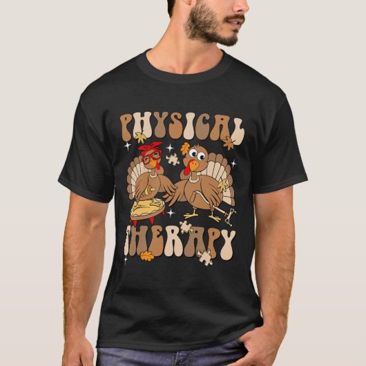 Cute Turkey Physical Therapy Pt Pta Fall Autumn Th Tシャツ (正面)