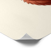 Cute turkey Season Thanksgiving customizable ポスター (角)