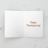 Cute Turkey Thanksgiving Card シーズンカード (内部)