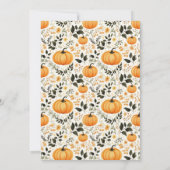 Cute Turkey Thanksgiving Dinner Invitation 招待状 (裏面)