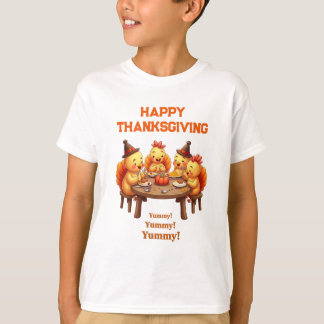 Cute Turkeys Feast Tシャツ