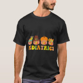 Cute Turkeys Pediatrics Pumpkin Thanksgiving Fall  Tシャツ (正面)