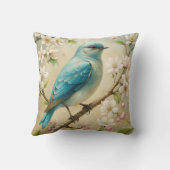 Cute Turquoise Bird クッション (裏面)