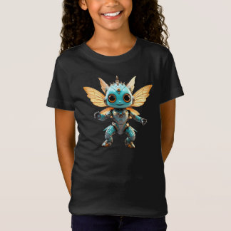 Cute Turquoise Dancing Robot Pixie Tシャツ