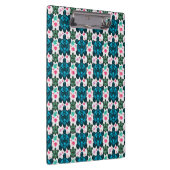 Cute Turtle and Floral Seamless Pattern  Notebook クリップボード (右)