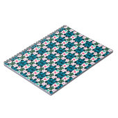 Cute Turtle and Floral Seamless Pattern  Notebook ノートブック (左側)