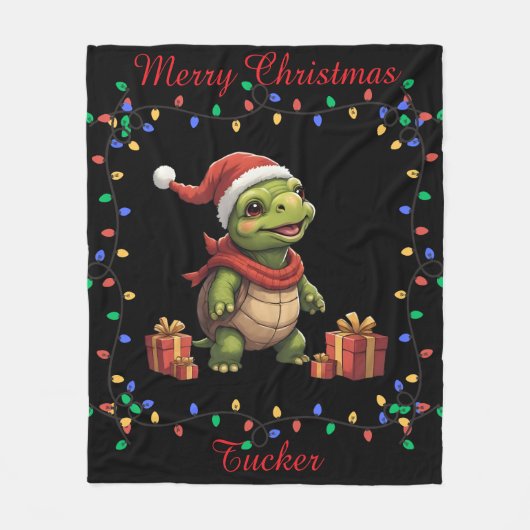 Cute Turtle Fleece Blanket フリースブランケット (正面)