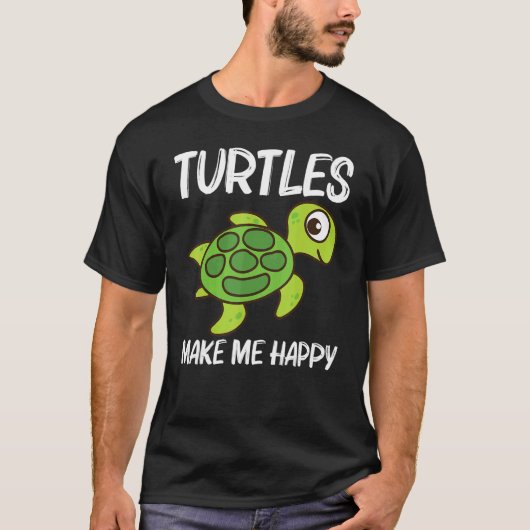 Cute Turtle For Men Women Sea Turtle Reptile Anima Tシャツ (正面)