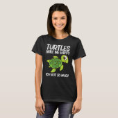 Cute Turtle For Men Women Sea Turtle Reptile Anima Tシャツ (正面フル)