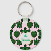 Cute Turtle Leaves Seamless Pattern, Tropical  キーホルダー (正面)