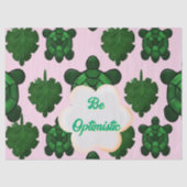 Cute Turtle Leaves Seamless Pattern, Tropical  薄葉紙 (正面)