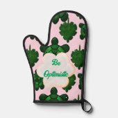 Cute Turtle Leaves Seamless Pattern, Tropical  鍋つかみ (正面)