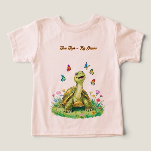 Cute Turtle Toddler T-shirt (デザイン正面)