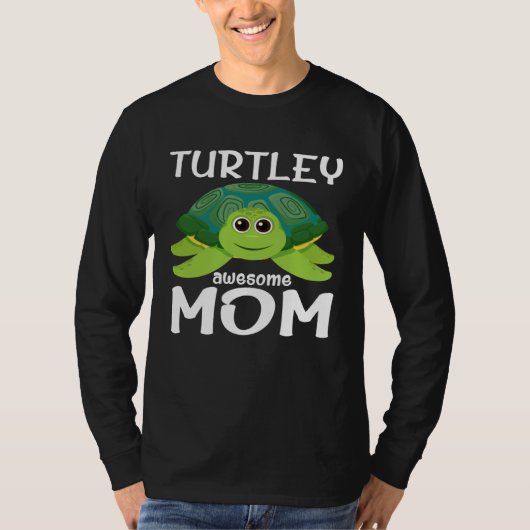 Cute Turtley Awesome Mom Turtle  Womens   1 Tシャツ (正面)