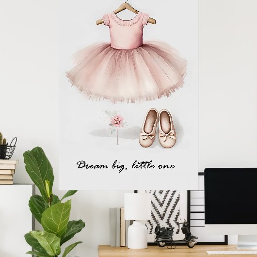Cute tutu poster ポスター (ホームオフィス)