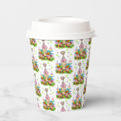 Cute Twin Cupcake Happy Birthday Paper Cup  紙コップ (裏面)