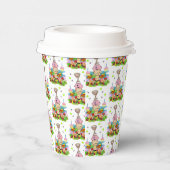 Cute Twin Cupcake Happy Birthday Paper Cup  紙コップ (右)