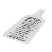 Cute Typography Family Recipe カッティングボード (角)