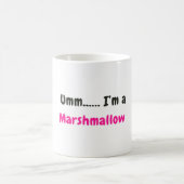 Cute “Umm... I'm a Marshmallow” Funny Quote コーヒーマグカップ (中央)