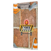 Cute Under Construction Clipboard  クリップボード (左)