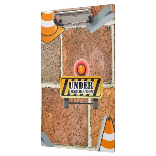 Cute Under Construction Clipboard  クリップボード (左)