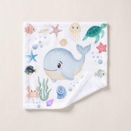 Cute Under the sea ウォッシュタオル