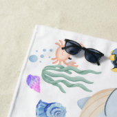 Cute Under the sea ビーチタオル (インサイチュ)