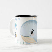 Cute Under The Water ツートーンマグカップ (正面左)